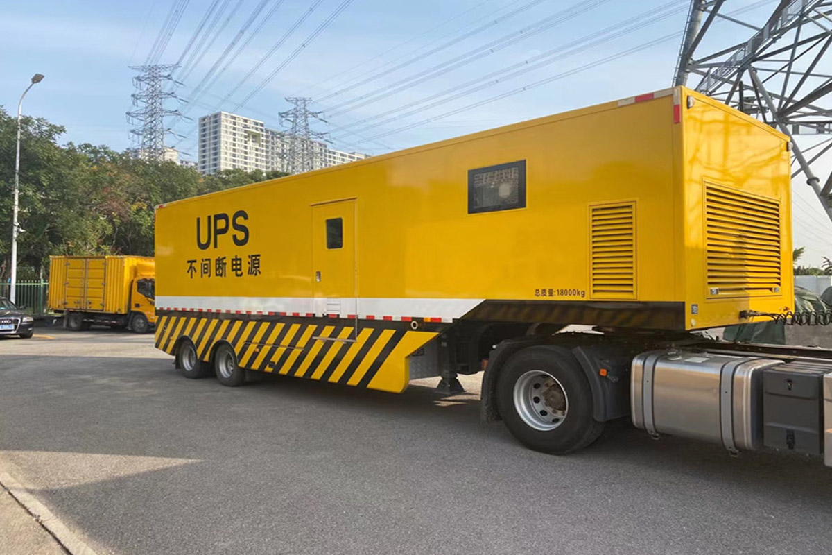 城区发电机租赁施工现场